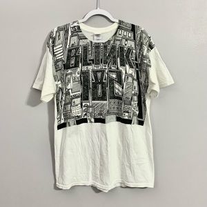 Blink-182 Neighborhoods Album Cover White Band T-Shirt Men’s size Large